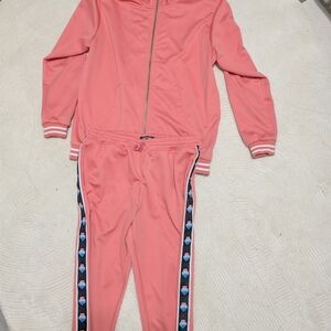 Pink Dolphin Salmon Joggers with Black Stripe